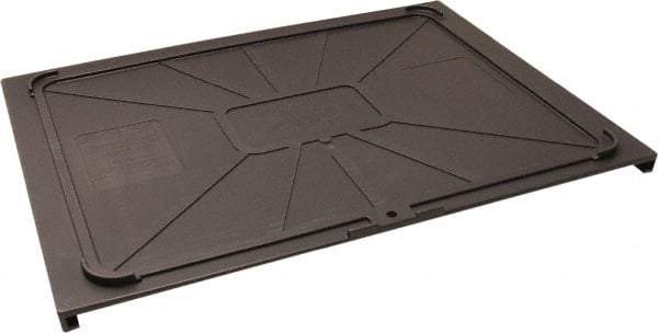 Made in USA - 17-1/2" Wide x 1" High, Gray Bin Cover - Use with Barracuda Box - Industrial Tool & Supply