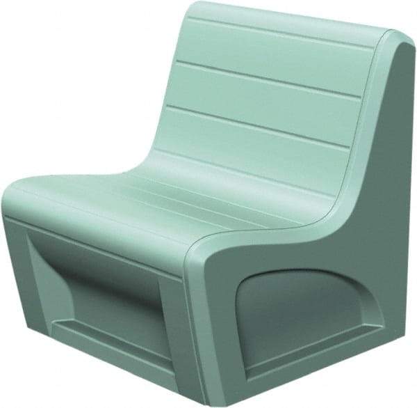Made in USA - Green Polyethylene Guest Chair - 31" Wide x 33" High - Industrial Tool & Supply
