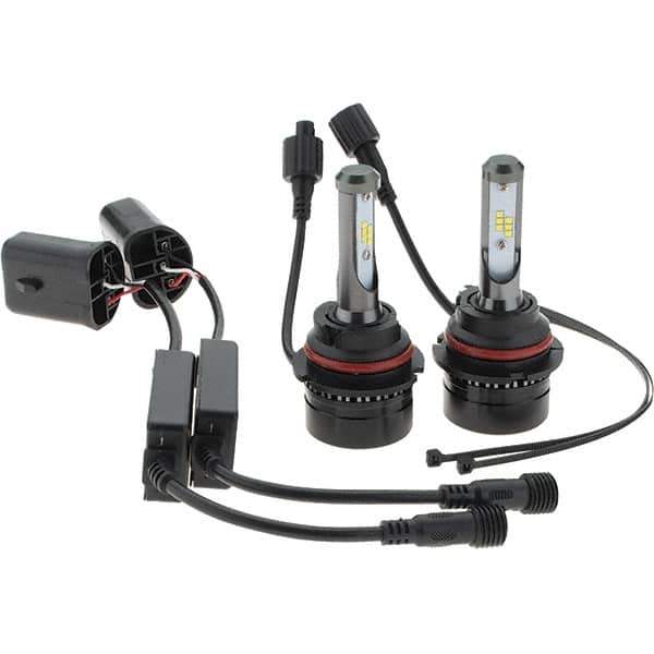 PRO-SOURCE - 5,000 Lumens, 12-24 VDC, 9004 LED Headlight - 6500K Cool White Color Scale, 30 Low/High Watt, 30,000 to 50,000 Average Life Hours - Industrial Tool & Supply