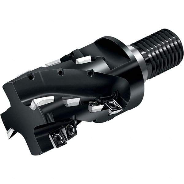 Walter - LDM.08T204R & SDM.06T204 Series M4256, Right Hand Cut, 40mm Head Length, Modular Milling Cutting Unit Head - 25mm Cutting Diam, 27mm Depth of Cut, T22 Insert Size, Through Coolant - Industrial Tool & Supply