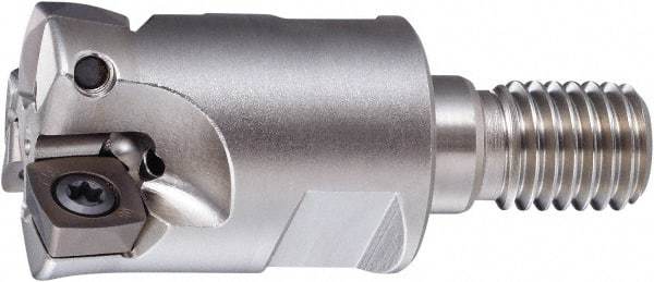 OSG - 26mm Cut Diam, 35mm Max Depth, M12 Modular Connection Indexable High-Feed End Mill - Screw Holding Method, PHC Insert, PHC Toolholder, Through Coolant - Industrial Tool & Supply