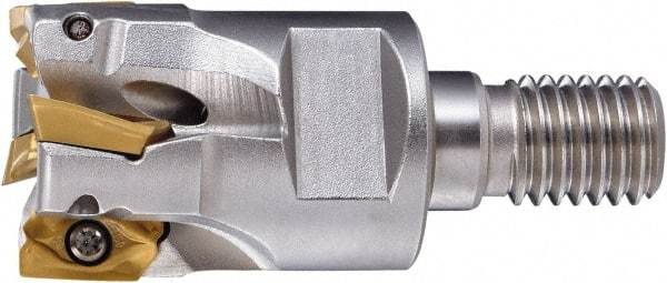 OSG - 18mm Cut Diam, 27mm OAL, Indexable Square Shoulder End Mill - ZD_T11... Inserts, M8 Modular Connection, 90° Lead Angle, Through Coolant, Series 78016 - Industrial Tool & Supply