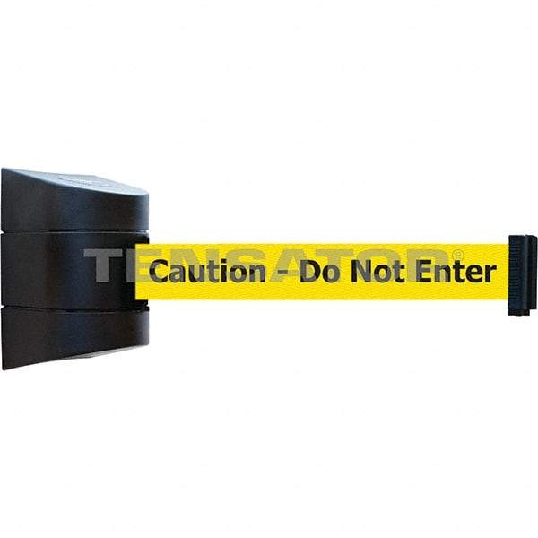 Tensator - 5-1/2" High x 3-1/4" Long x 3-1/4" Wide Magnetic Wall Mount Barrier - Metal, Black Powdercoat Finish, Black, Use with Wall Mount - Industrial Tool & Supply
