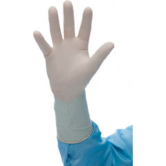 BioClean - Size 8, 4.33 mil, Medical Grade, Powder Free Neoprene Disposable Gloves - Industrial Tool & Supply