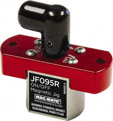 Mag-Mate - 95 Lb Load Capacity, Magnetic Clamp - 2.18" High x 2-1/4" Long x 0.85" Wide, 2 Poles - Industrial Tool & Supply