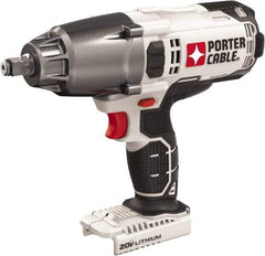 Porter-Cable - 1/2" Drive 20 Volt Mid-Handle Cordless Impact Wrench & Ratchet - 1,700 RPM, 330 Ft/Lb Torque, Lithium-Ion Batteries Not Included - Industrial Tool & Supply