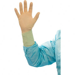 BioClean - Size 7.5, 6.69 mil, Cleanroom Grade, Powder Free Latex Disposable Gloves - Industrial Tool & Supply