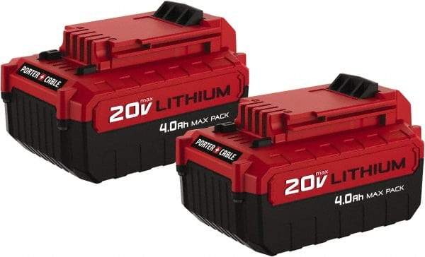 Porter-Cable - 20 Volt Lithium-Ion Power Tool Battery - 4 Ahr Capacity, Series 20V Max - Industrial Tool & Supply