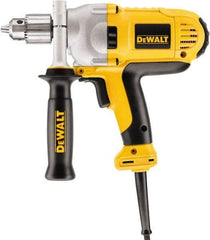 DeWALT - 1/2" Keyed Chuck, 1,250 RPM, Mid-Handle Grip Electric Drill - 10.5 Amps, Reversible - Industrial Tool & Supply