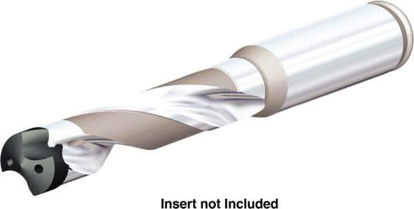 Kennametal - Series KenTIP FS, Head Connection G, 3xD, 3/8" Shank Diam, Drill Body - 40.39mm Drill Body Length to Flange, KTFS Toolholder, 8.5mm Nose Diam, 81mm OAL, 81mm Drill Body Length, 37.2mm Flute Length, Straight Shank - Industrial Tool & Supply