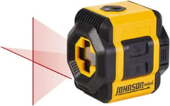 Johnson Level & Tool - 2 Beam 30' Max Range Self Leveling Cross Line Laser - Red Beam, 3/16" at 30' Accuracy - Industrial Tool & Supply