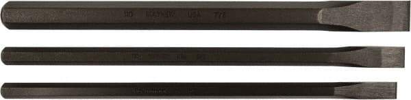 Mayhew - 3 Piece Cold Chisel Set - Sizes Included 3/4 to 1" - Industrial Tool & Supply