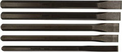 Mayhew - 5 Piece Cold Chisel Set - Sizes Included 1/2 to 1" - Industrial Tool & Supply