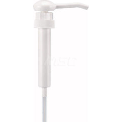 Hand-Operated Drum Pumps; Pump Type: Siphon; Ounces per Stroke: 1.00; Outlet Size (Inch): 12; Material: High Density Polyethylene; Overall Length (Inch): 12; Diameter (Inch): 1-1/4; Additional Information: Color: White; Operating Principle: Displacement;