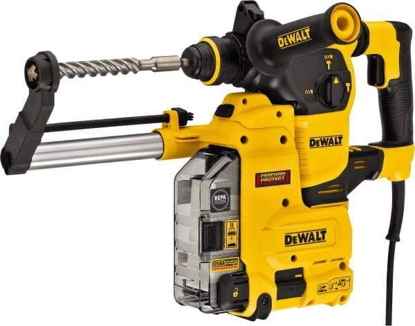 DeWALT - 120 Volt 1" SDS Plus Chuck Electric Rotary Hammer - 0 to 5,200 BPM, 0 to 1,150 RPM, Reversible - Industrial Tool & Supply