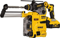 DeWALT - 20 Volt 1-1/8" SDS Plus Chuck Cordless Rotary Hammer - 0 to 4,480 BPM, 0 to 1,000 RPM, Reversible - Industrial Tool & Supply