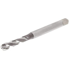 Iscar - #6-32 UNC 3 Flute 2B Modified Bottoming Spiral Flute Tap - Cobalt, Uncoated, 56mm OAL, Right Hand Flute, Right Hand Thread, Series TPS UNC - Exact Industrial Supply