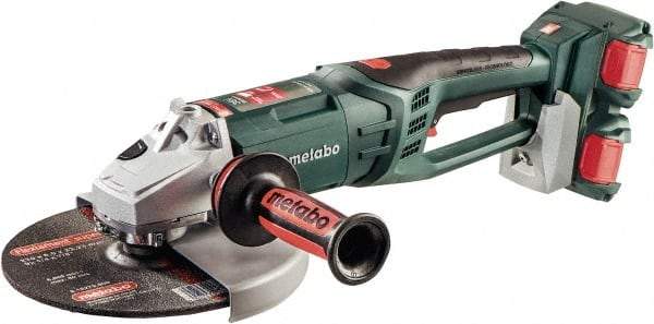 Metabo - 9" Wheel Diam, 6,600 RPM, Cordless Angle & Disc Grinder - 5/8-11 Spindle - Industrial Tool & Supply