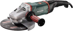Metabo - 9" Wheel Diam, 6,600 RPM, Corded Angle & Disc Grinder - 5/8-11 Spindle, 15 Amps - Industrial Tool & Supply