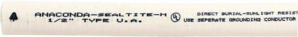 Anaconda Sealtite - 1/2" Trade Size, 1,000' Long, Flexible Liquidtight Conduit - Galvanized Steel & PVC, 12.7mm ID - Industrial Tool & Supply