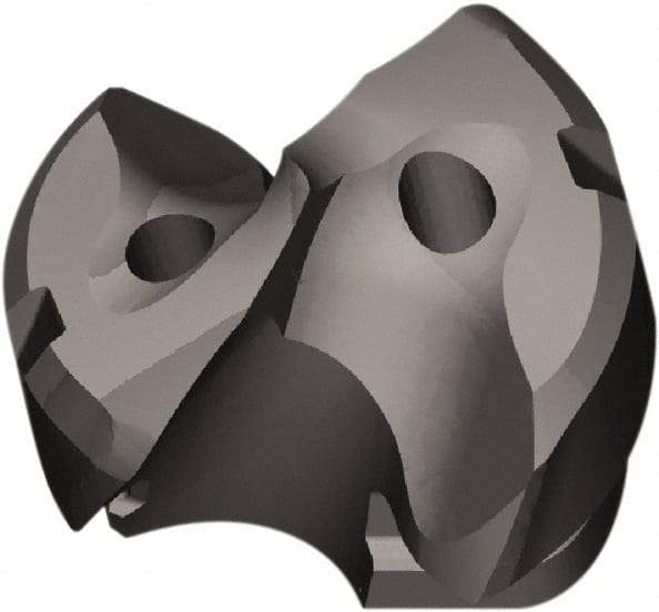 Kennametal - Series KTFS, 21mm Diam Grade KC7410 143° Replaceable Drill Tip - Carbide, AlCr Finish, Z Seat Size, Through Coolant - Industrial Tool & Supply