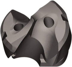 Kennametal - Series KTFS, 21mm Diam Grade KC7410 143° Replaceable Drill Tip - Carbide, AlCr Finish, Z Seat Size, Through Coolant - Industrial Tool & Supply