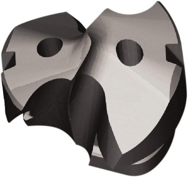 Kennametal - Series KTFS, 25.6mm Diam Grade KCMS15 140° Replaceable Drill Tip - Carbide, AlTiN Finish, ZD Seat Size, Through Coolant - Industrial Tool & Supply