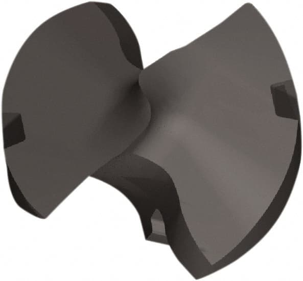 Kennametal - Series KTFS, 24.6mm Diam Grade KCP15A 143° Replaceable Drill Tip - Industrial Tool & Supply