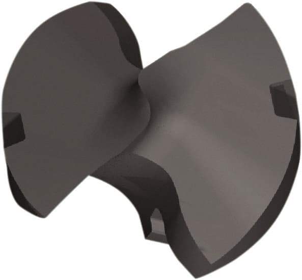 Kennametal - Series KTFS, 19.5mm Diam Grade KCP15A 143° Replaceable Drill Tip - Carbide, AlTiN Finish, X Seat Size - Industrial Tool & Supply