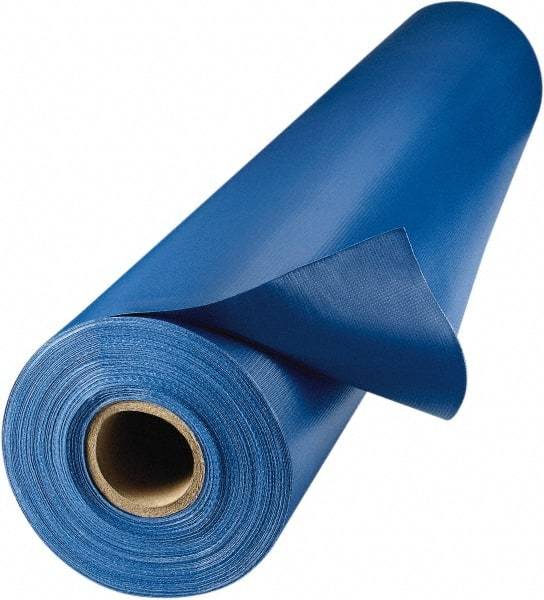 Steiner - 61" Wide Vinyl Laminated Polyester Welding Curtain - Blue - Industrial Tool & Supply