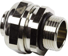 Anaconda Sealtite - 3/8" Trade, 316 Stainless Steel Threaded Straight Liquidtight Conduit Connector - Partially Insulated - Industrial Tool & Supply