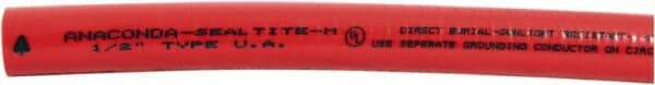 Anaconda Sealtite - 3/4" Trade Size, 100' Long, Flexible Liquidtight Conduit - Galvanized Steel & PVC, 19.05mm ID - Industrial Tool & Supply