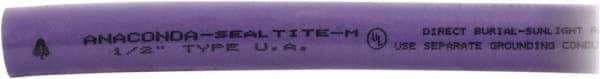 Anaconda Sealtite - 1/2" Trade Size, 1,000' Long, Flexible Liquidtight Conduit - Galvanized Steel & PVC, 12.7mm ID - Industrial Tool & Supply