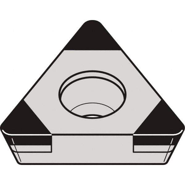 Kennametal - TPGW331 MT Grade KBH10 CBN Turning Insert - 60° Triangle, 3/8" Inscr Circle, 3/16" Thick, 1/64" Corner Radius - Industrial Tool & Supply