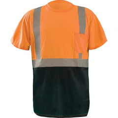 OccuNomix - Size 5XL Hi-Vis Orange & Black High Visibility Short Sleeve T-Shirt - Industrial Tool & Supply