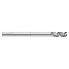 1" Dia. x 6 Overall Length 3-Flute .090 C/R Solid Carbide SE End Mill-Round Shank-Center Cut-Uncoated - Industrial Tool & Supply