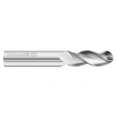 3833SD B 1/4X1/2X2.5 3FL ALUMAMILL - Industrial Tool & Supply