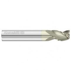 1/8 Dia. x 1-1/2 Overall Length 3-Flute Square End Solid Carbide SE End Mill-Round Shank-Center Cut-FC5 - Industrial Tool & Supply