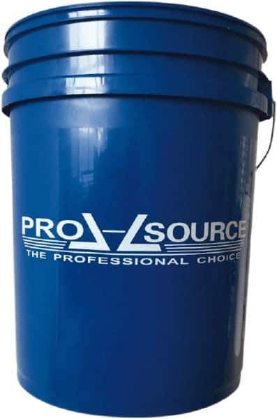 PRO-SOURCE - 5 Gal, 14.5669" High, Polypropylene Round Blue Single Pail - Handle Included, 11-7/16" Top Length x 11-7/16" Top Diam - Industrial Tool & Supply