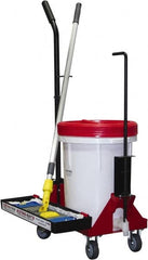 Fas-trak - Janitor Carts & Caddies Type: Floor Finisher Tool Cart Material: HDPE Plastic; Metal - Industrial Tool & Supply