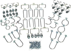 Triton - Silver Pegboard Wall Mounted Storage - For Use with DuraBoards, 1/4" & 1/8" Pegboards - Industrial Tool & Supply
