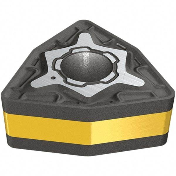 Iscar - WNMG431 M3P Grade IC8150 Carbide Turning Insert - TiCN/Al2O3/TiN Finish, 80° Trigon, 12.7mm Inscr Circle, 4.76mm Thick, 0.4mm Corner Radius - Industrial Tool & Supply