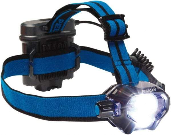 Pelican Products, Inc. - LED Bulb, 430 Lumens, Hands-free Flashlight - Black Polycarbonate Body, 4 AA Alkaline Batteries Included - Industrial Tool & Supply