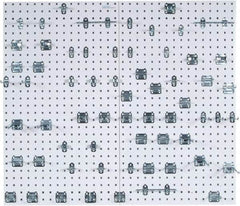 Triton - 24" Wide x 42-1/2" High Peg Board Kit - 2 Panels, 63 Hooks, Steel with Epoxy Coating, White - Industrial Tool & Supply