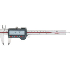SPI - 0 to 150mm Range, 0.01mm Resolution, Electronic Caliper - Stainless Steel with 40mm Stainless Steel Jaws, 0.02mm Accuracy, Micro USB Output - Industrial Tool & Supply