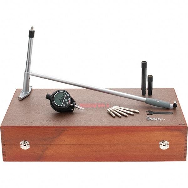 SPI - 250 to 400mm, 400mm Deep, Electronic Bore Gage - Up to 0.018mm Accuracy, 0.002mm Resolution, Data Output, Includes Indicator - Industrial Tool & Supply