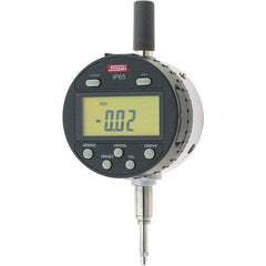 SPI - 0 to 1/2" Range, 0.0005" Graduation, Electronic Drop Inidicator - Flat & Lug Back, 0.0008" Accuracy, Digital Display, Inch & Metric - Industrial Tool & Supply