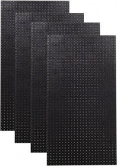 Triton - 24" Wide x 48" High Peg Board Storage Board - 4 Panels, Polyethylene, Black - Industrial Tool & Supply
