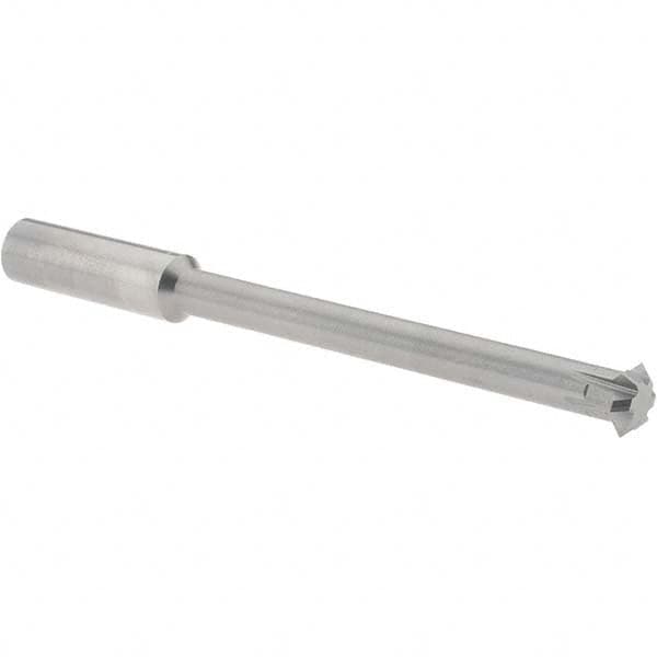 Accupro - 3/8° 3/8" Cut Diam, 1/8" Cut Width, 3/8" Shank, Solid Carbide Double-Angle Cutter - Industrial Tool & Supply