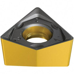 Iscar - H690 WNMU0705 MM Grade IC5400 Carbide Milling Insert - TiCN/Al2O3/TiN Finish, 5.9mm Thick, 11.5mm Inscribed Circle, 0.8mm Corner Radius - Industrial Tool & Supply
